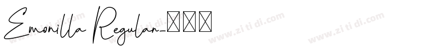 Emonilla Regular字体转换